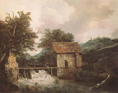 Jacob van Ruisdael Two Watermills and an open Sluice near Singraven (mk08)